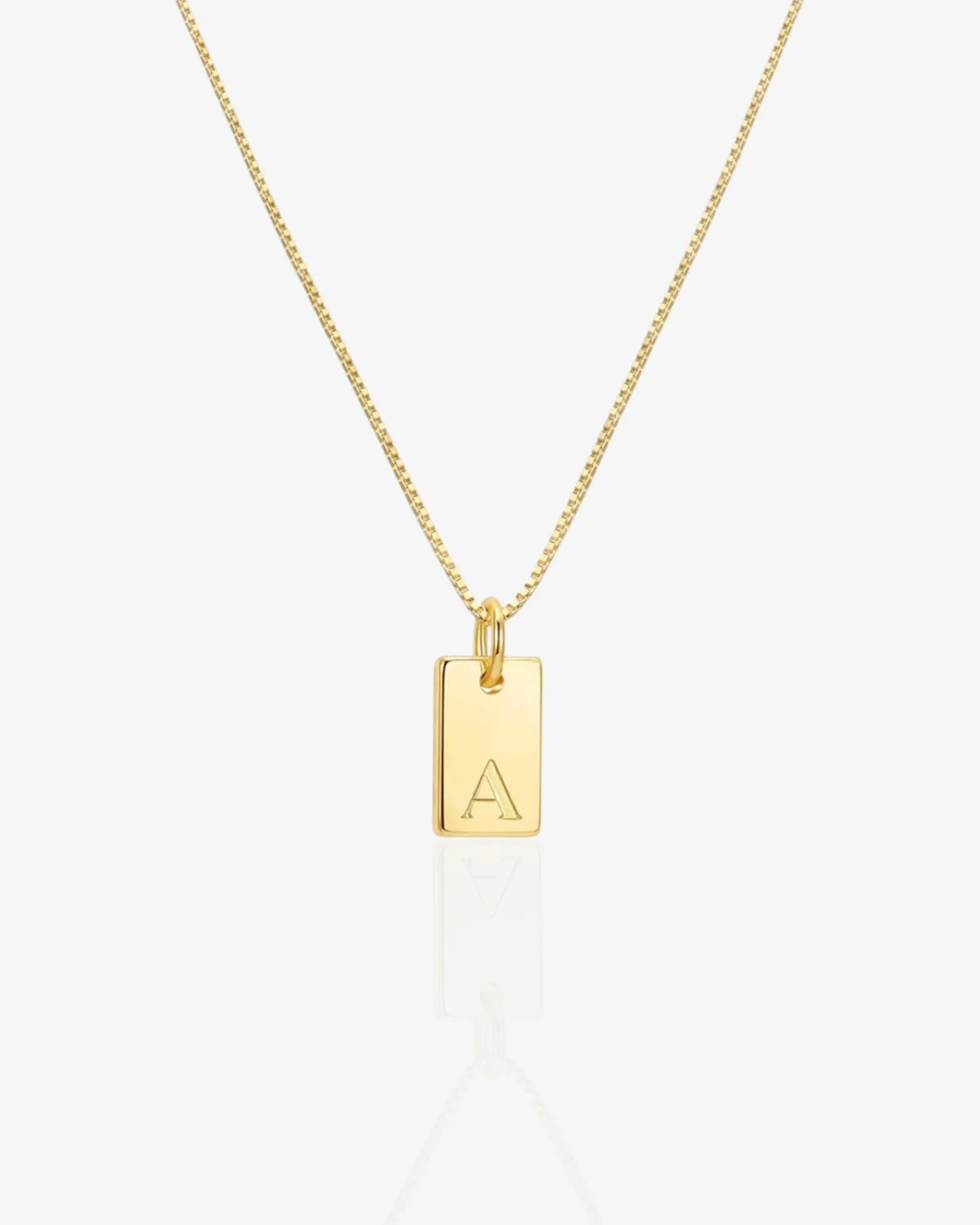 Vaia Initial Card Necklace