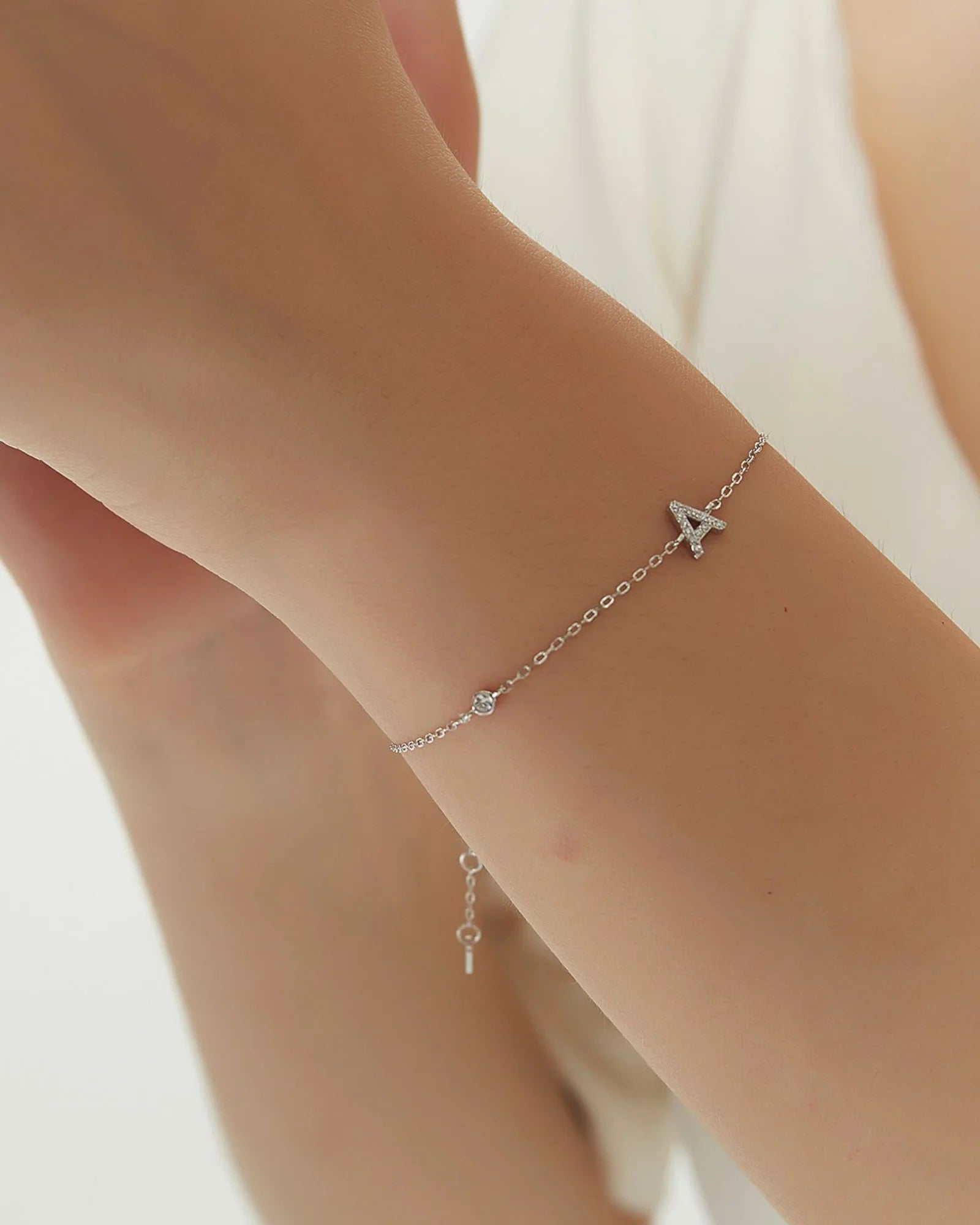 Vaia Initial Pave Bracelet