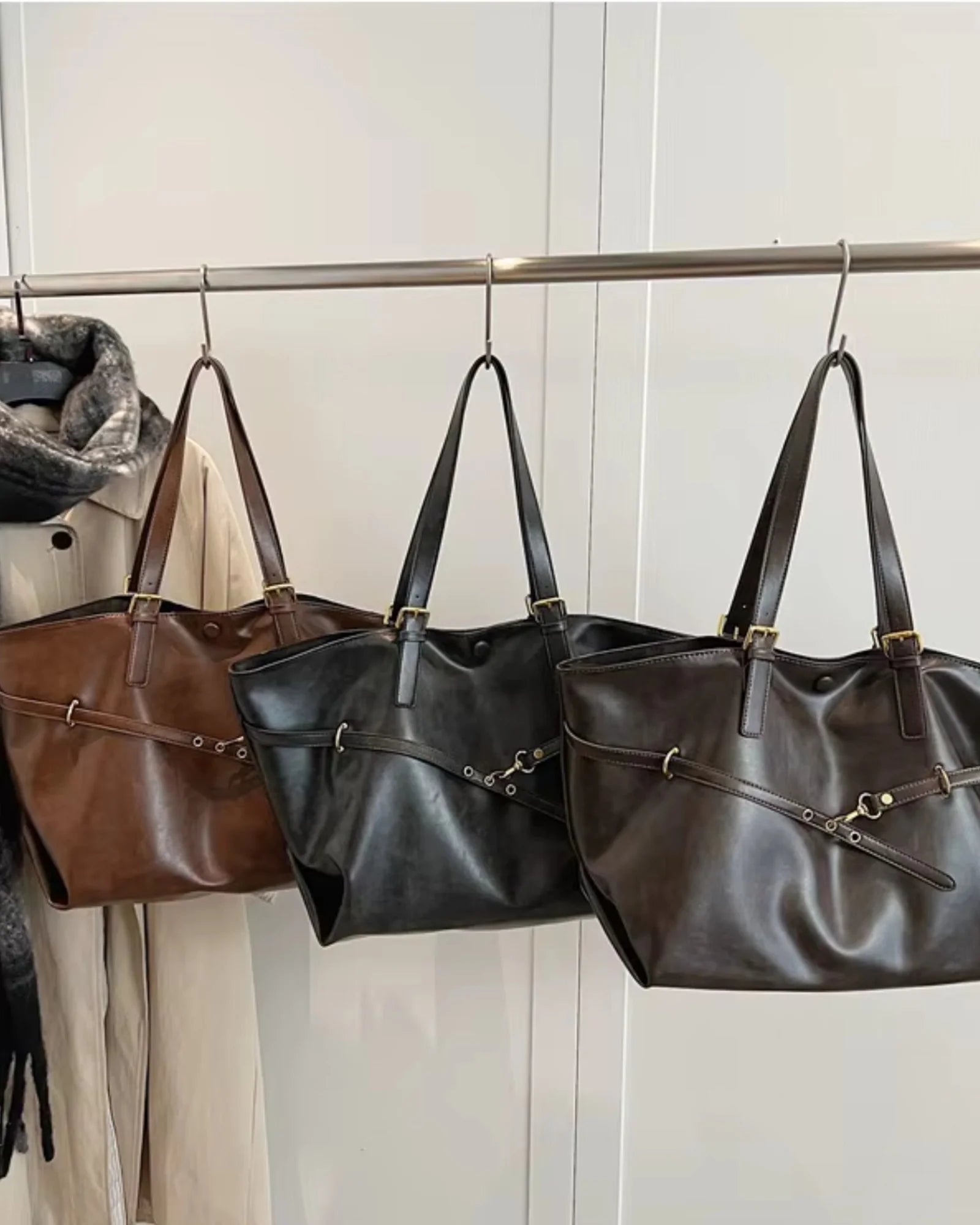 Lucy Faux Leather Tote Bag