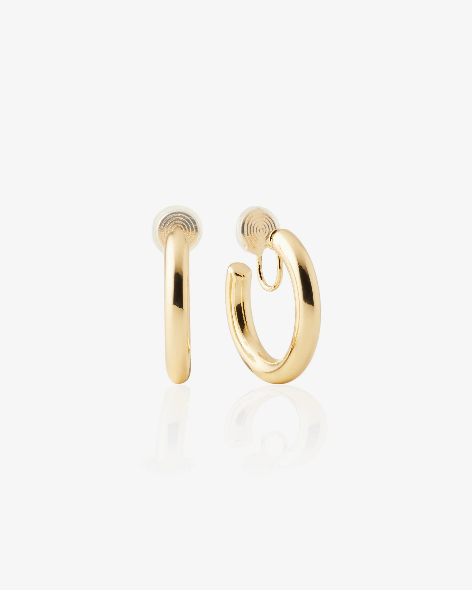 Chunky Medium Clip-on Hoops