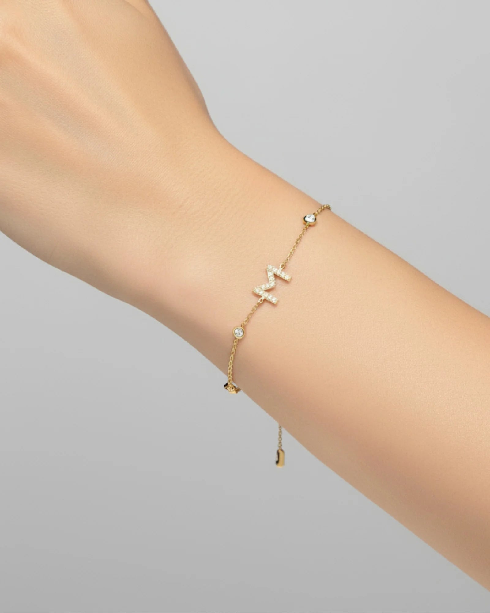 Vaia Initial Pave Bracelet