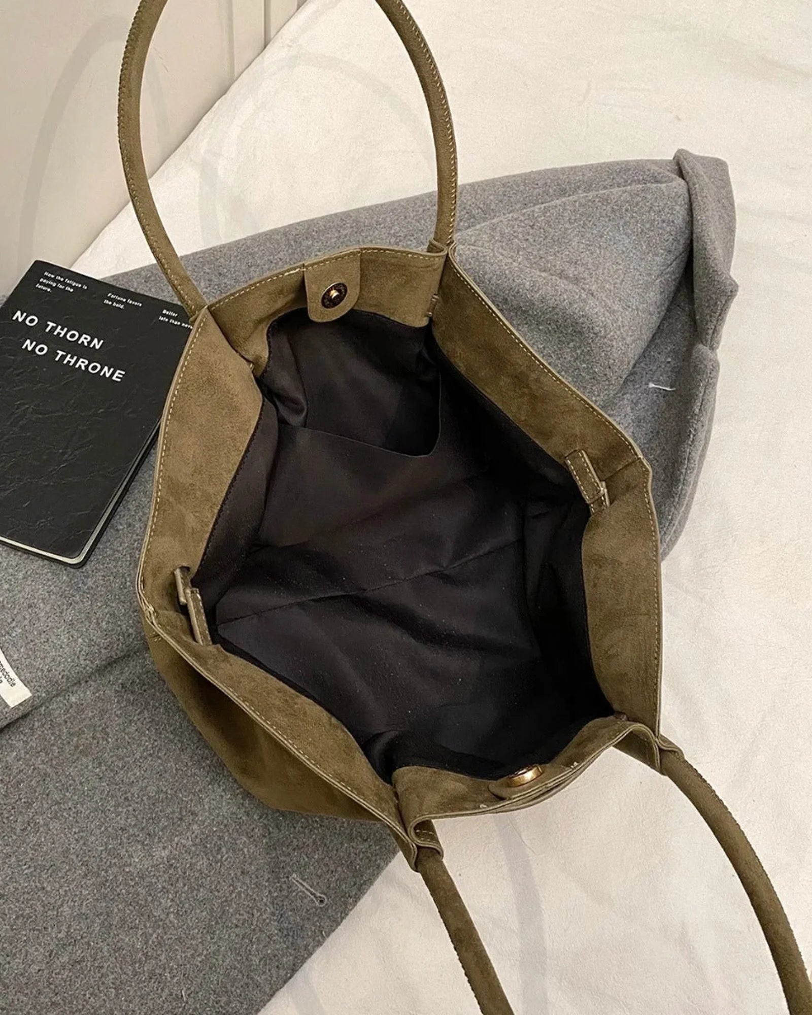 Gracie Suede Tote Bag