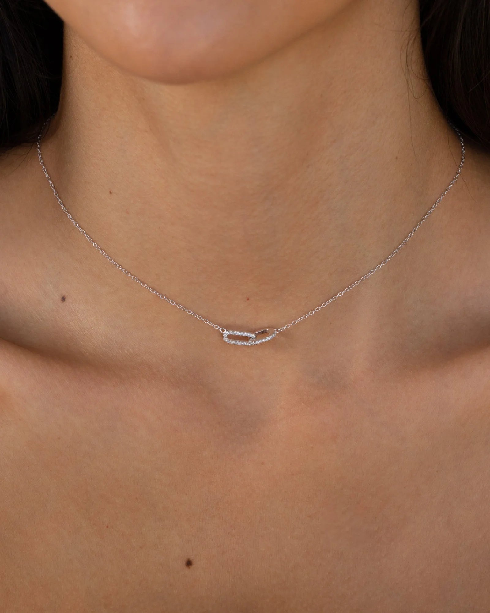 Vaia Pave Link Necklace