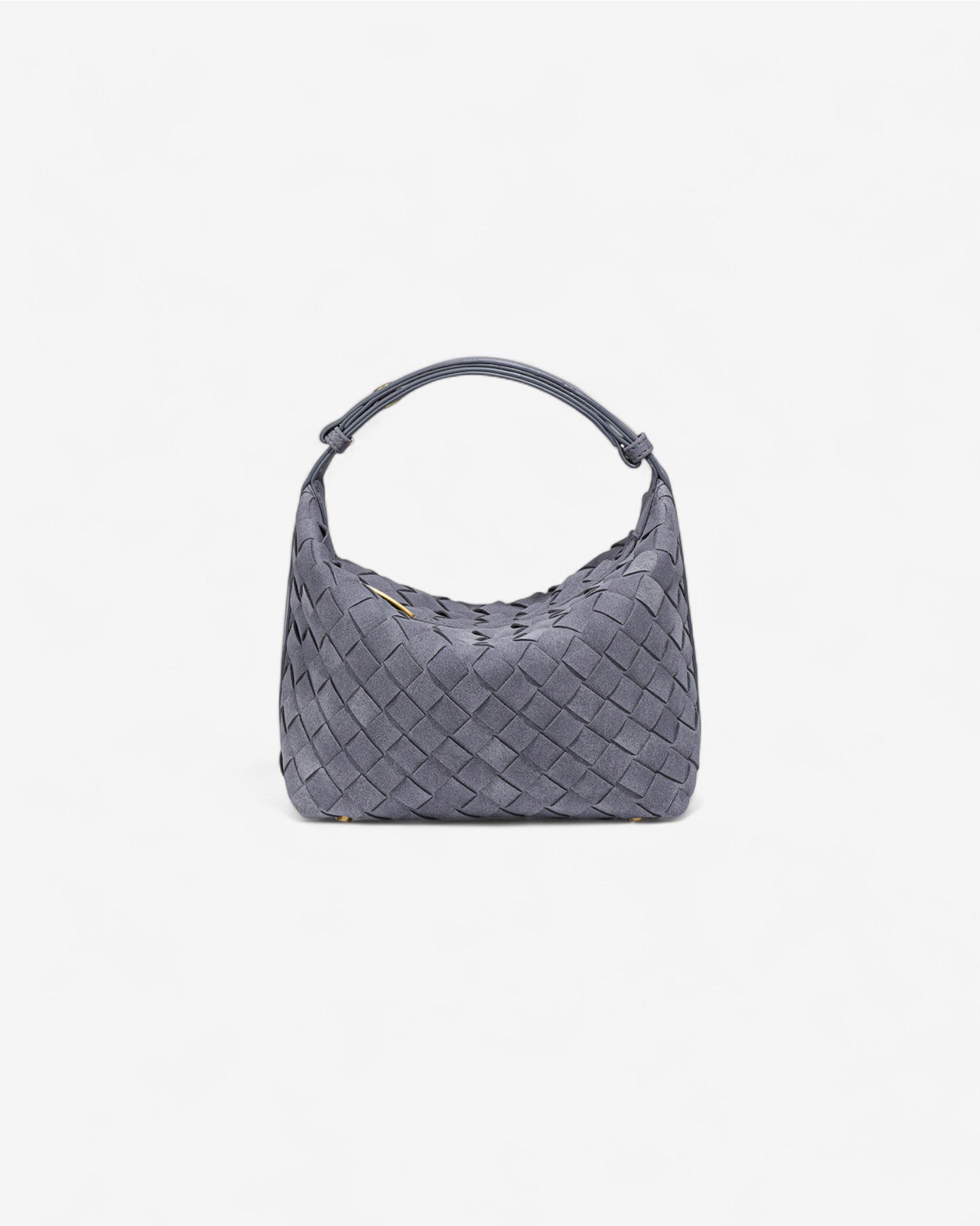Ysabel Woven Suede Bag