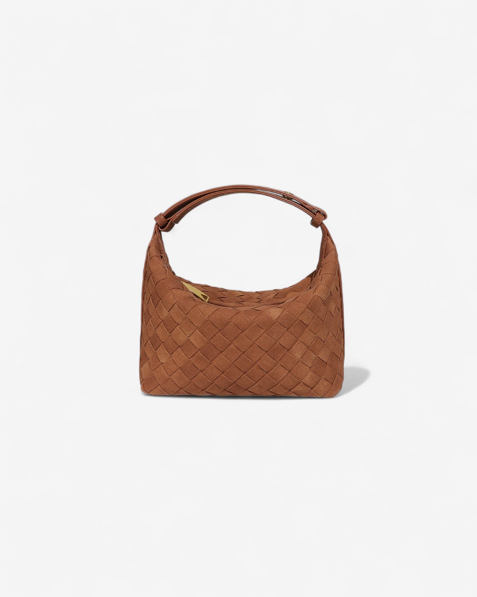 Ysabel Woven Suede Bag